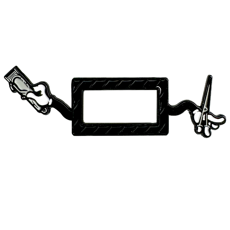 Always Ready Barber Frame Pin - Black Batterman