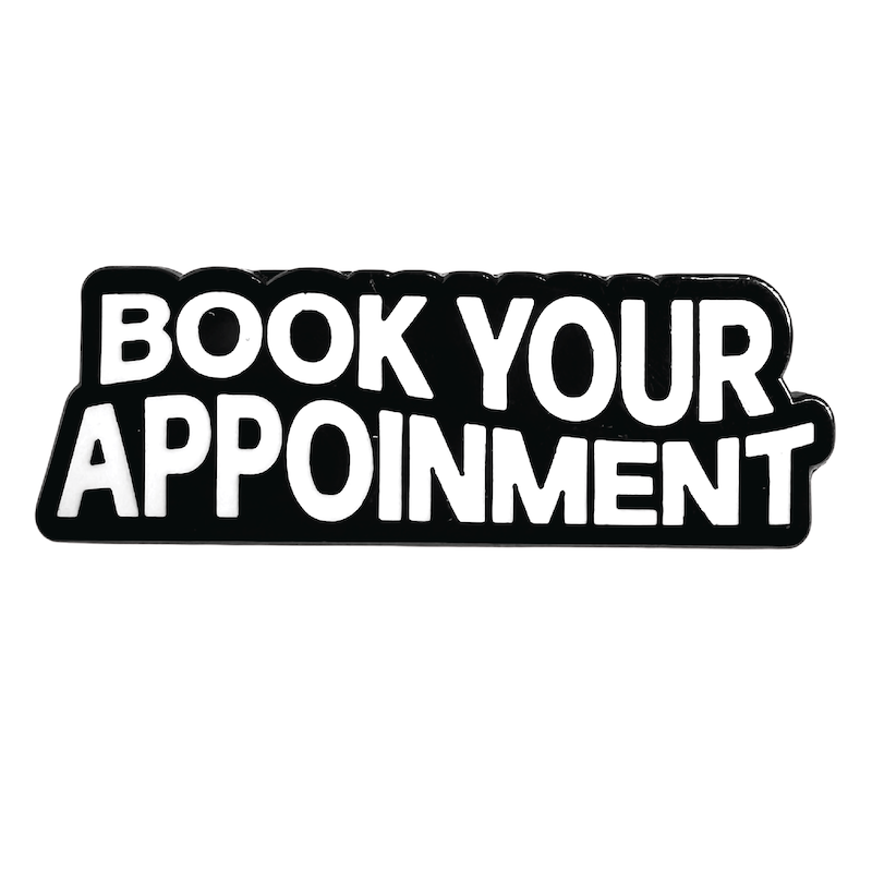 Book Your Appointment Wave Pin