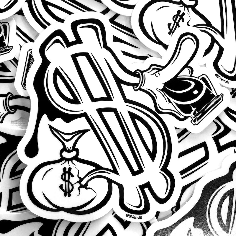 Money Bag Barber Sticker