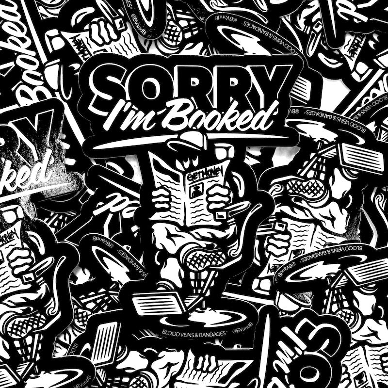 Sorry, I'm Booked!  Barber Sticker