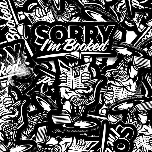 Sorry, I'm Booked!  Barber Sticker