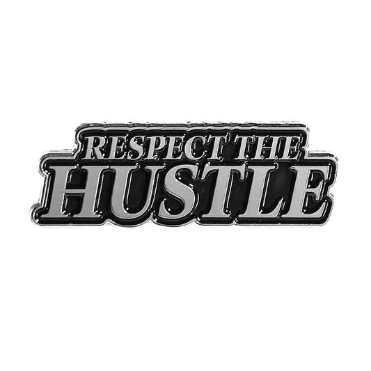 Respect The Hustle Silver Barber Pin