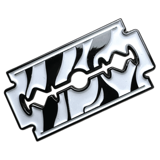 Reflection Blade Barber Pin - Shiny Black