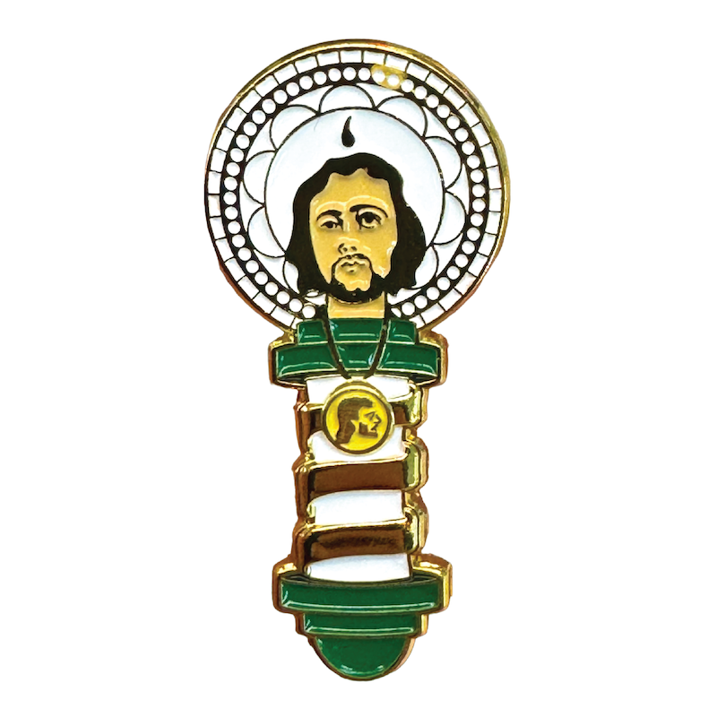 San Judas Barber Pin