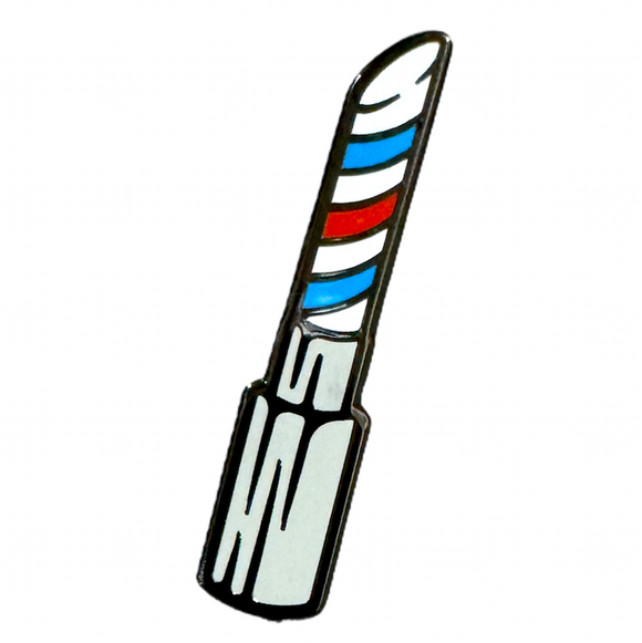 Lip Stick Barber Pole Pin