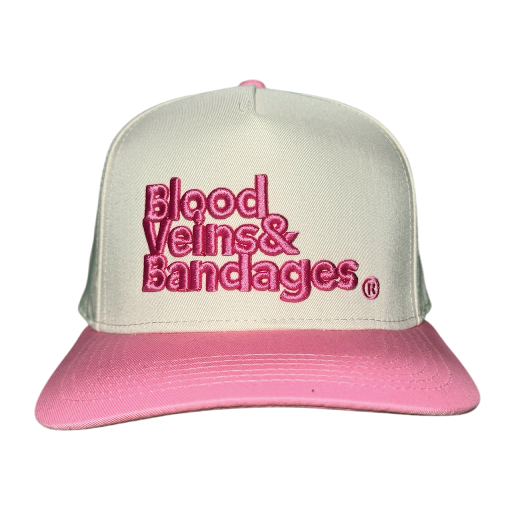 BVandB Hat - Off White Pink