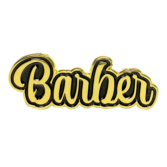 BARBER Gold Pin (Cursive)