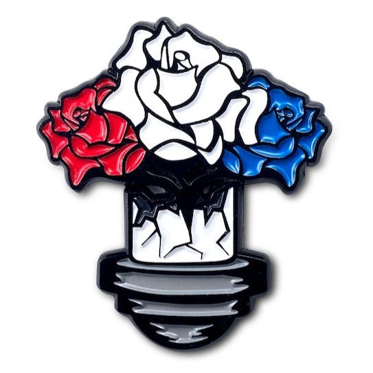 Roses Barber Pin