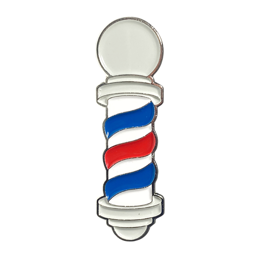 Barber's Pole Pin (Blue/White/Red)